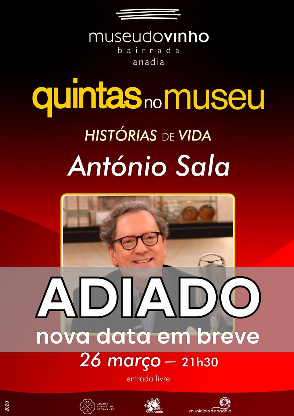 Quintas no Museu - "Histórias de Vida" António Sala - ADIADO