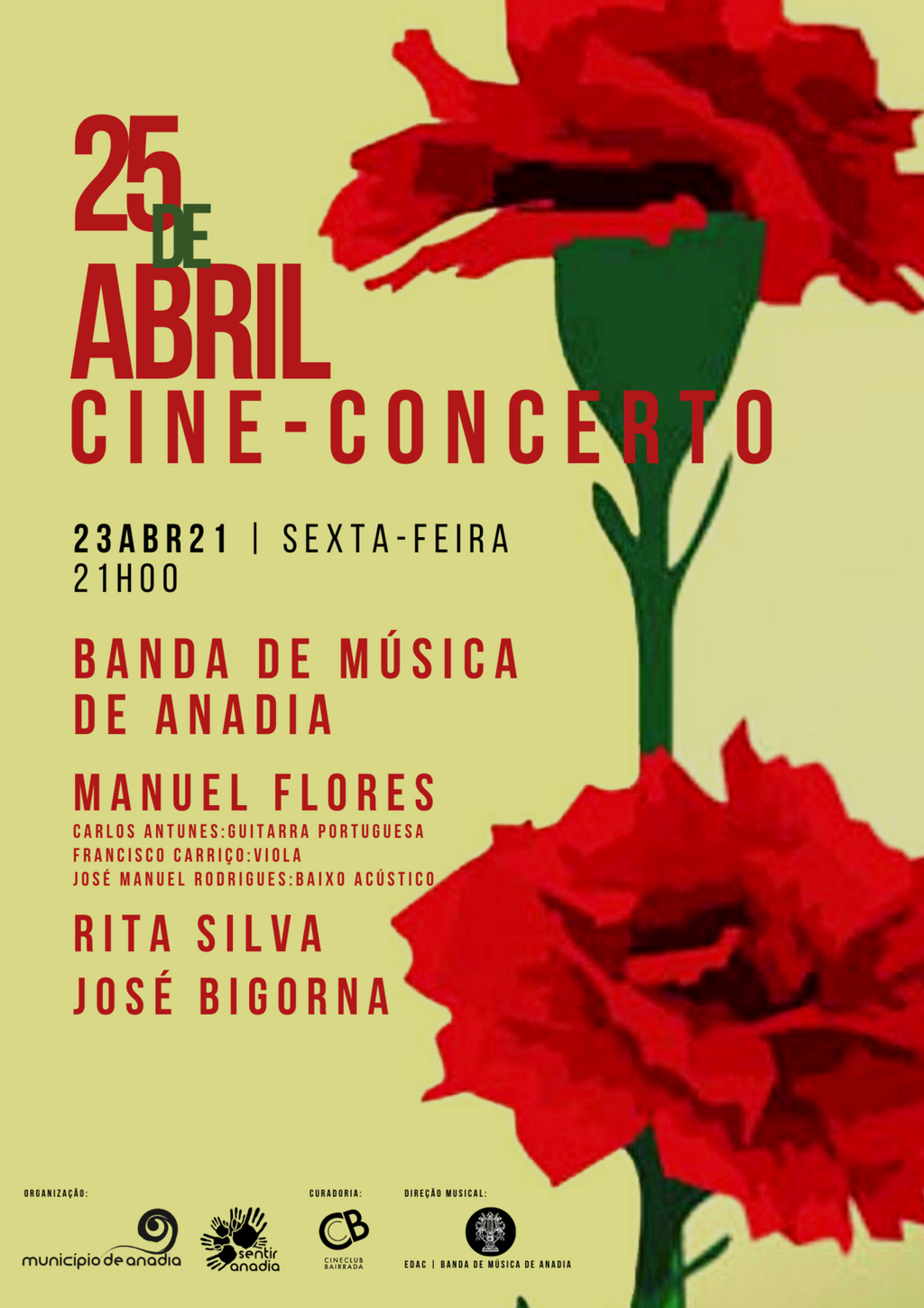 Cineconcerto - Comemorações do 25 de abril