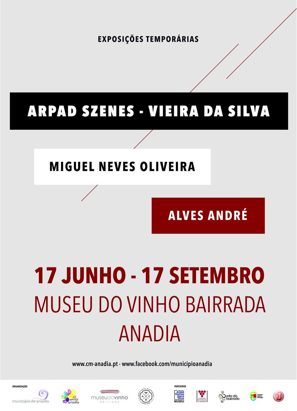 Exposições Temporárias - Arpad Szenes - Vieira da Silva / Miguel Neves Oliveira / Alves André