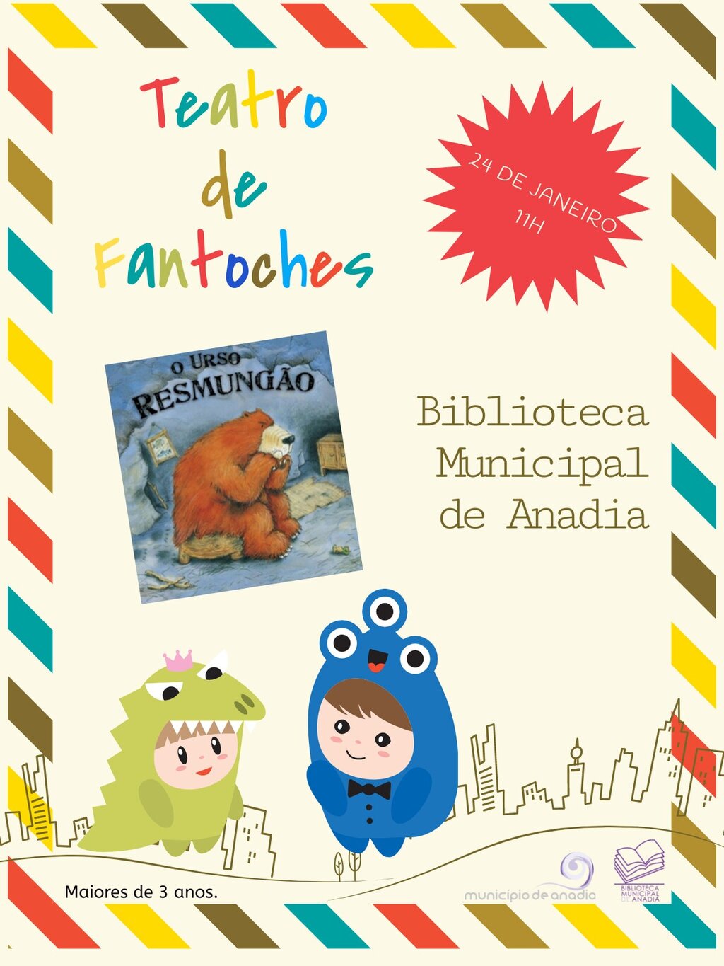 Teatro de Fantoches   “O urso resmungão”