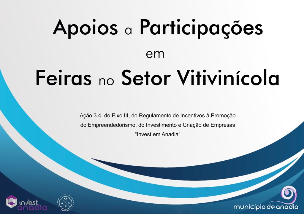 Apoios a participações em Feiras no Setor Vitivinícola
