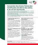 certificados aforro